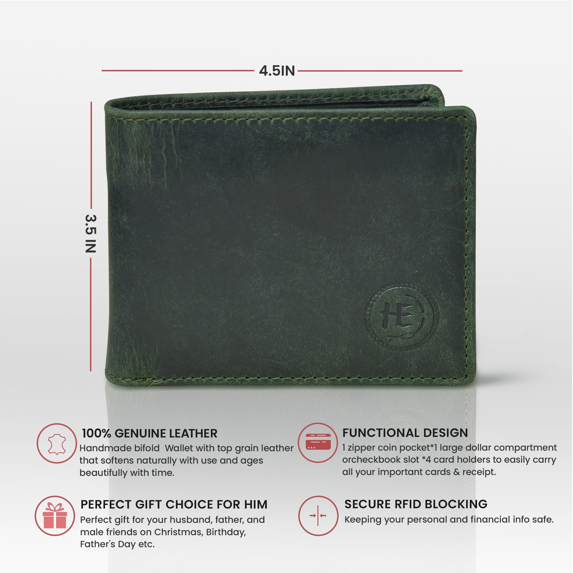 Vintage Leather RFID Wallet